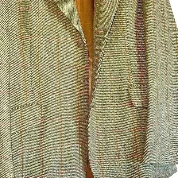 Lambourne Sz 42 L Wool Tweed Action Back Suit Jacket Heritage Academia Office - Picture 11 of 13